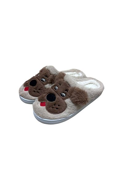 ALTUN TİCARET Dog Patterned Women's House Slippers