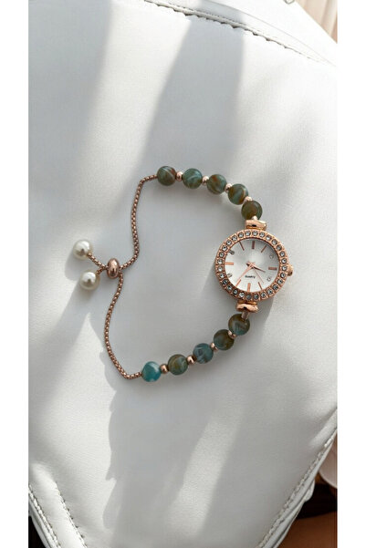 DARK BLANC Elevator Wristband Cord Stone Wrist Watch