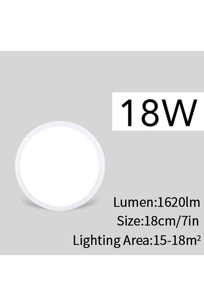 MARPOU Warm White Ultra-thin-Panel-18W MARPOU Living Room lights LED Ceiling Lamp Ultra-thin Cold White 9W