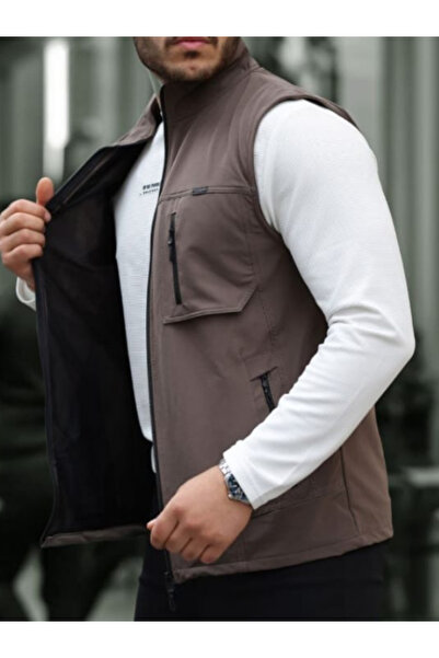 BY SRT Çok Cepli Avcı Kampçı Outdoor Yelek Rio Model Siyah Erkek