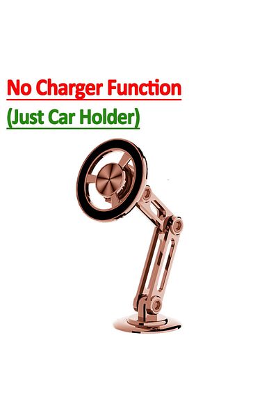 Choice No Charger Rose Magnetic Wireless Car Charger Phone Fast Car Charing Air Vent Mount Station For Ipho
