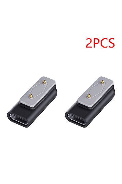 ALLOYSEED 2PCS Type C Charger Adapter Right Angle Charging Cable Converter Watch Charger Adapter for Samsung G