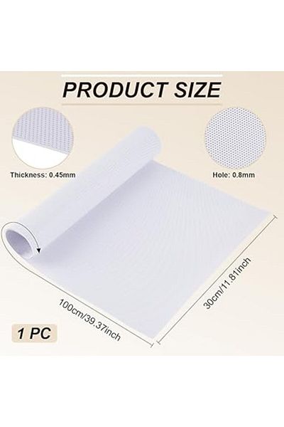 Choice Aech03-13680 1 Pc Custom Fursuit Eye Mesh 39x11.8inch White Pvc Net 0.45mm Thick Waterproof Printabl