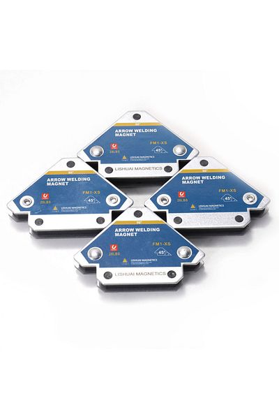 Choice 4pcs Magnetic Welding Fixer 45° 90° 135° Multi-angle Magnet Weld Positioner Ferrite Auxiliary Loc...