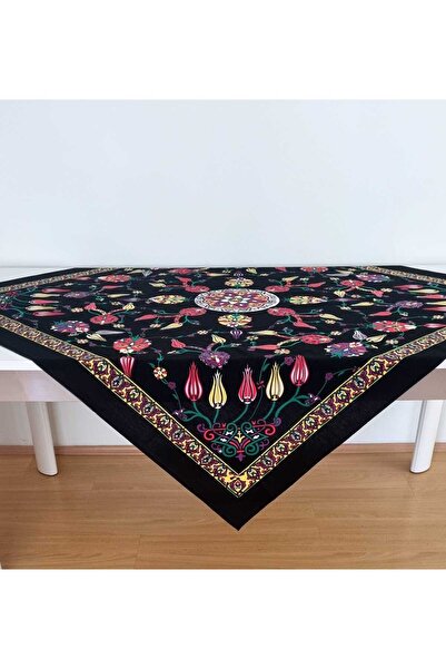 Milenam Lale Desenli Otantik Masa Örtüsü Sofra bezi