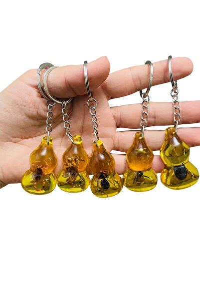 asilbaba Akrep Yengeç Eşek Arısı Kara Böcek Uğur Böceği Fosilli Anahtarlık Ge...