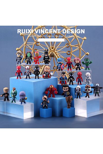 Choice Disney series Marvel Avengers Hulk Thor Spider Man venom Captain Decoration Collection Figurine C...