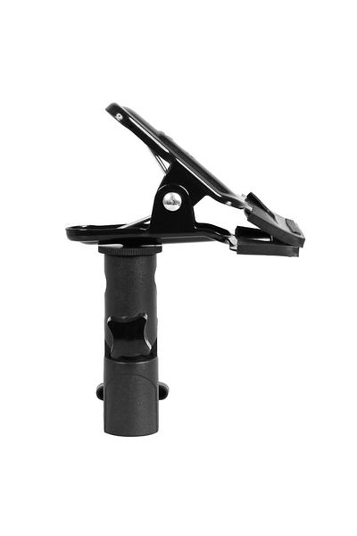 MOJOYCE Black Reflector Clamp Clip Holder Light Stand Attachment 1/4" To 3/8" Screw Mount Swivel Adapter For