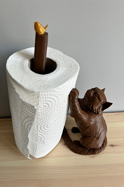 Obaco Θήκη για χαρτοπετσέτα γάτας Χάρτινη θήκη για πετσέτες Bird and Cat Design Roll Towel