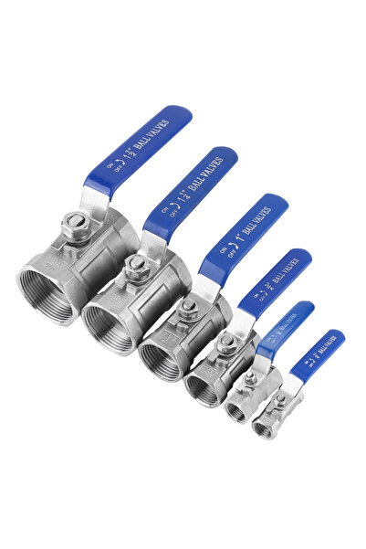 choice2 1/4" 1pc Stainless Steel SS304 Reduced Port Pipe Ball Valve Female Th...