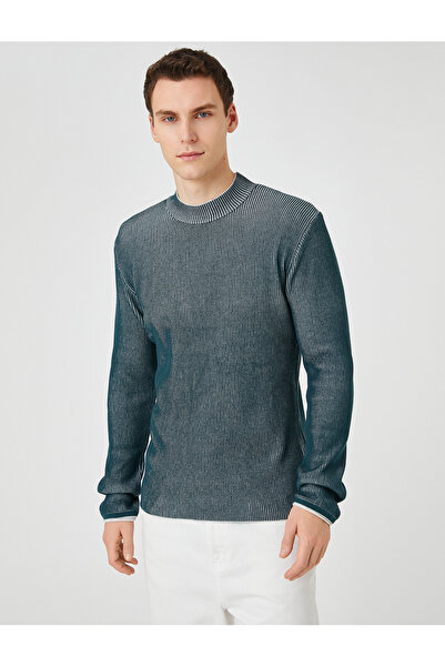 Koton Basic Knitwear Sweater Half Turtleneck Slim Cut