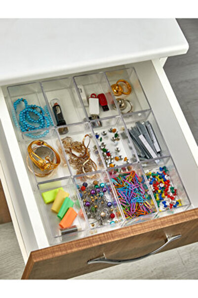 NOVAFACE STD 12 sertare din cristal - Organizator pentru machiaj, bol de prez...