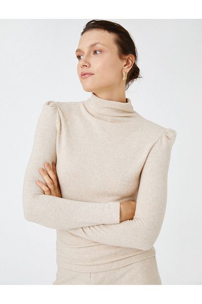 Koton Drape Detailed High-Rise Sweater