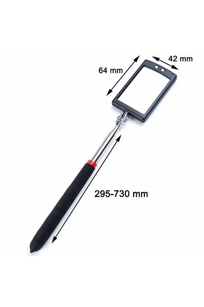 Choice black Car 360° Inspection Mirror LED Light Telescoping Mirrors Extend Mechanic Tools Inspection Mirr