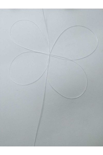 Eskişehir hobi sanat 350 Meters White Color 0.3 mm Thin Rosary Thread