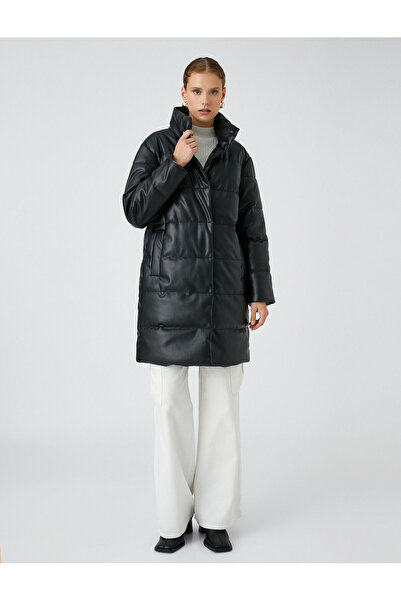 Koton Bunda s límečkem z umělé kůže