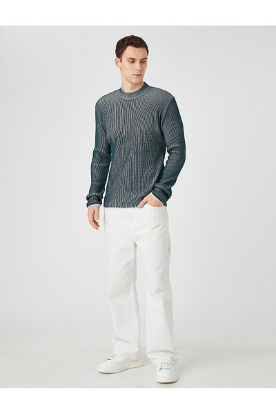 Koton Basic Knitwear Sweater Half Turtleneck Slim Cut