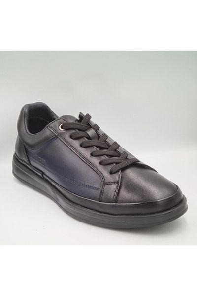 Greyder 18010 Black Navy Blue Genuine Leather Men's Urban Casual Shoes