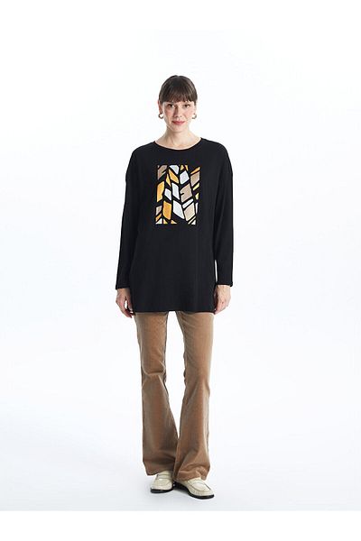 LC Waikiki Lw - Crew Neck Printed Women's Tunic