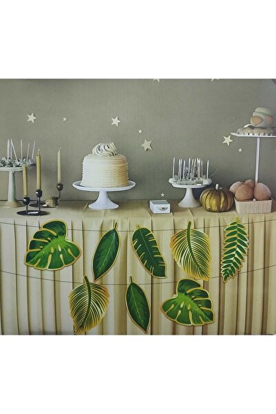 DÜVENCİ TİCARET Banner decorativ cu tematică Safari cu model de frunze