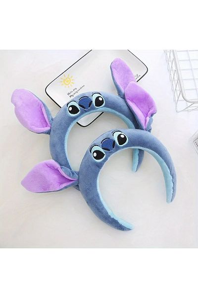Choice Disney Stich Headband Cute Cartoon Funny Headband Decorative Headband Plush Anti-Slip Headband Gi...