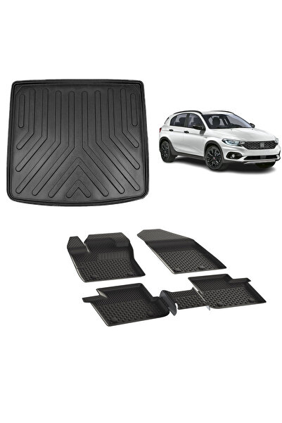 Sahler Fiat Egea Cross 2020 ve Ve Sonrası 4.5D Pasas ve 3D Rizline Bagaj Havuzu