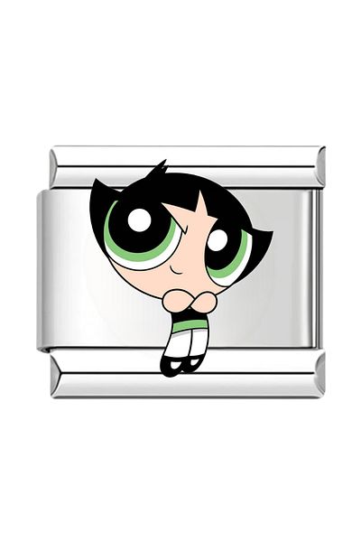 ITALIAN Power Puff Girls Patterned Italian Charm 9 mm (Blossom, Bubbles, Buttercup)