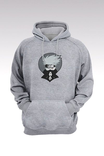 Moda Glo Ανδρικά ρούχα Naruto Anime Grey Blackjack