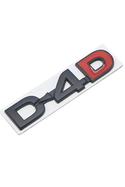 Choice Black Red ​3D Metal Logo D4D Emblem Chrome Black Red Badge Self Adhesi...