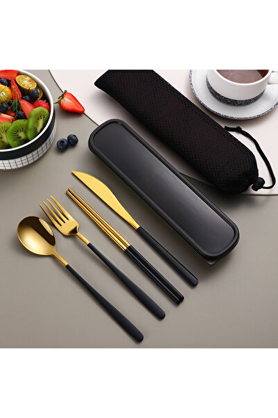 Choice 304 Tableware Set Portable Cutlery Set Dinnerware Set High Quality Stainless Steel Knife Fork Spo...