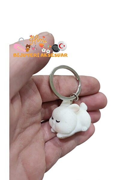 himi bijuteri aksesuar Ornament pentru rucsac cu breloc Iepure Adormit, Ornam...