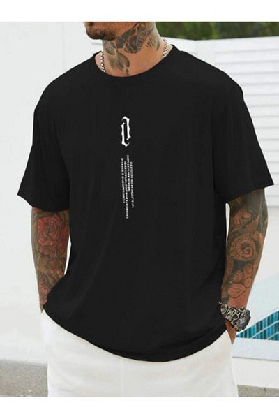 Moda Glo Tricou negru cu imprimeu Hcdikey Hunstore