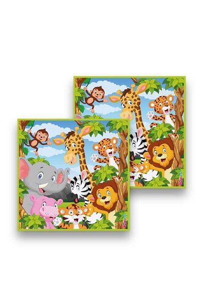 PARTY STORE 33X33 cm Safari Paper Napkin - 16 Pcs