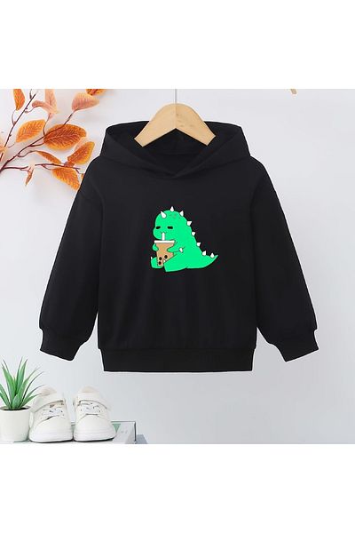 Moda Glo Hanorac unisex cu imprimeu Casper pentru copii