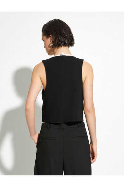 Koton Жилетка с V-образно деколте с едно копче