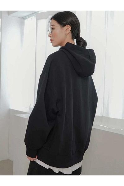 Moda Glo Стандартен суитшърт с качулка и щампа