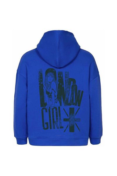 Moda Glo Unisex φούτερ με μαύρη κουκούλα