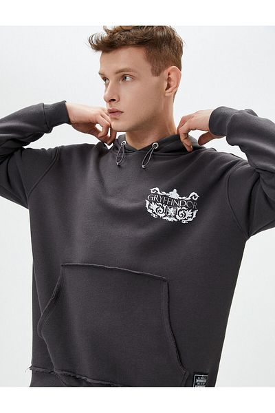 Koton Vrecková mikina s kapucňou s licenčnou potlačou Harry Potter s oversize