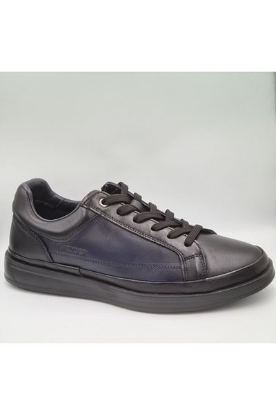 Greyder 18010 Black Navy Blue Genuine Leather Men's Urban Casual Shoes