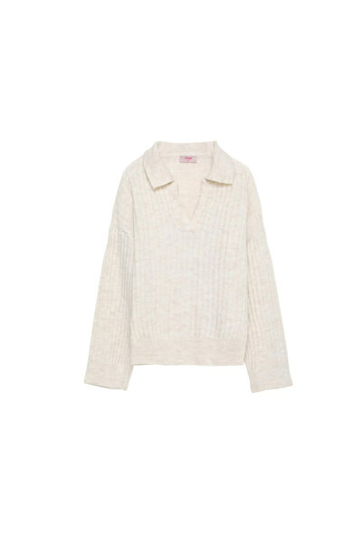 Quzu Oversize Knitwear Cream