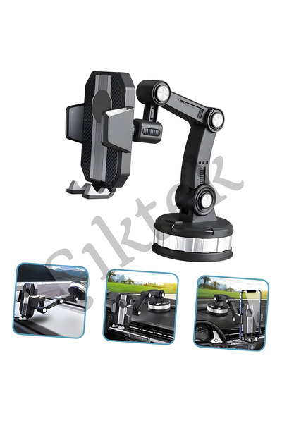 Şıktek Ahtapot Telefon Tutucu Mega Güçlü Vakumlu Telefon Tutucu Dönebilen Güç...