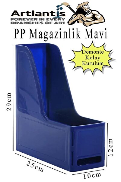 Artlantis Demonte Plastik Magazinlik 1 Adet Plastik Kutu Klasörü Magazinlik A4 Dosya ve Masa Düzenleyici Sınıf