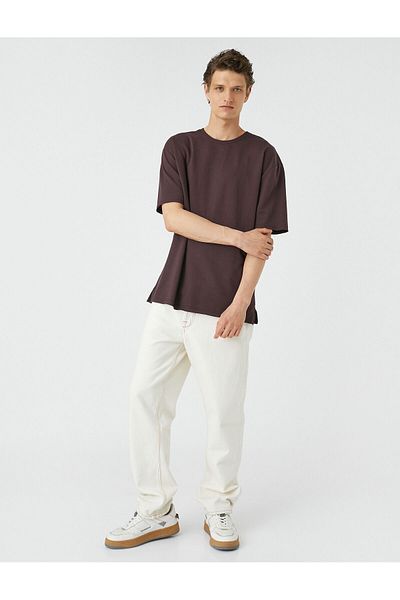 Koton Basic T-Shirt Crew Neck Short Sleeve Cotton