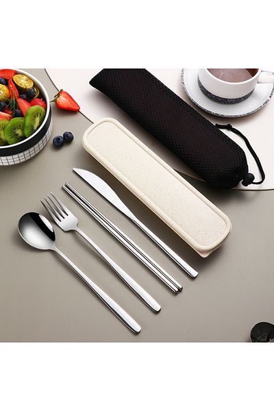 Choice 304 Tableware Set Portable Cutlery Set Dinnerware Set High Quality Stainless Steel Knife Fork Spo...