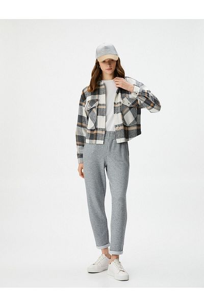Koton Jogger Pants Elastic Waist Pocket Detailed