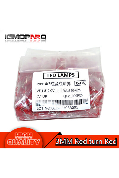 Choice3 أحمر يتحول إلى أحمر 1000 قطعة أزرق أخضر أحمر أصفر أبيض 3 مم ثنائيات ب...