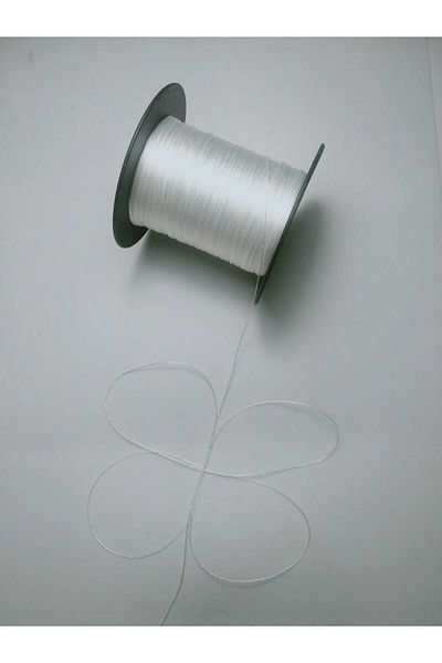 Eskişehir hobi sanat 200 Meters White Color 0.3 mm Thin Rosary Thread