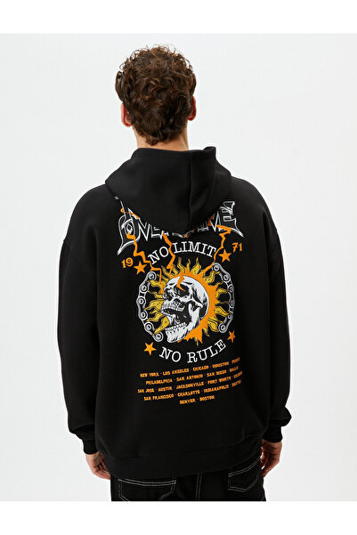 Koton Oversize Hoodie - Παπούτσια με στάμπα με θέμα το κρανίο