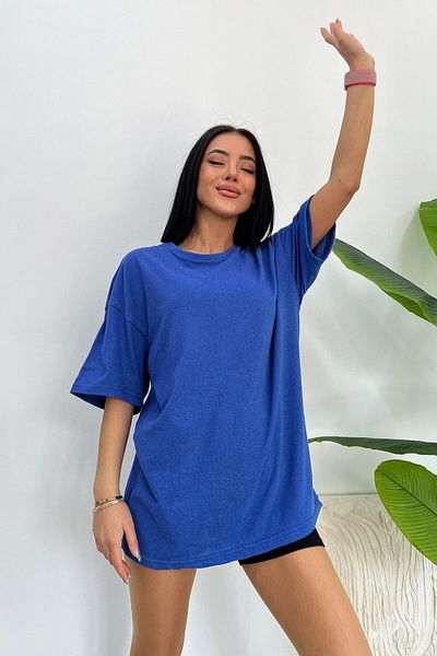 Moda Glo Tricou oversize tricotat Boyfriend, unisex, bumbac