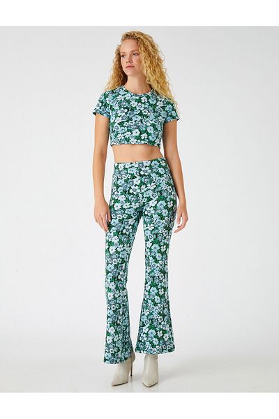Koton Crop T-Shirt Short Sleeve